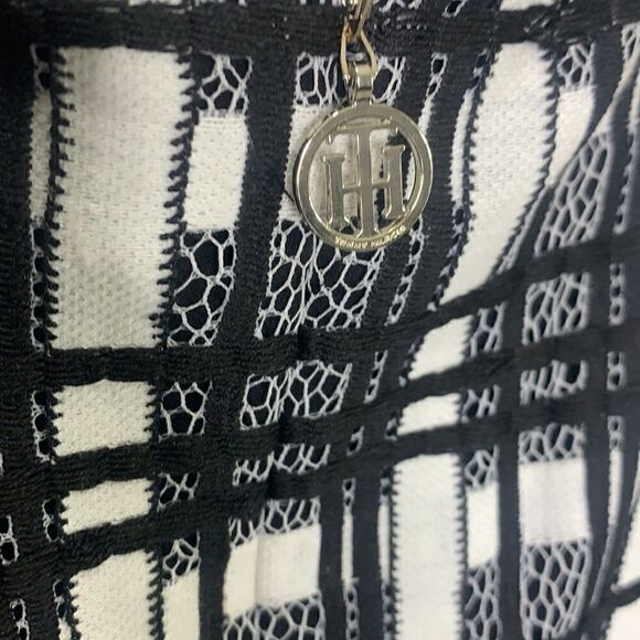 Tommy Hilfiger black white fit and flare dress size 8 (A1) - Picture 6 of 8